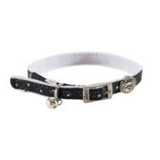 Rogz Trendy Cat Pin Buckle Collar- 黑色(25-31cm)